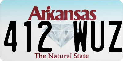 AR license plate 412WUZ