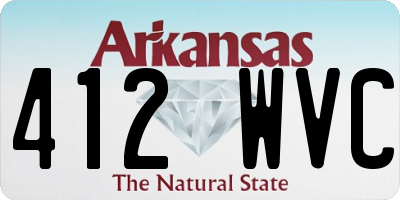 AR license plate 412WVC