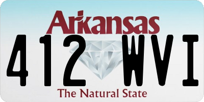 AR license plate 412WVI