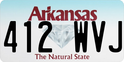 AR license plate 412WVJ
