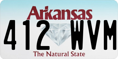 AR license plate 412WVM