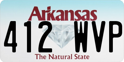 AR license plate 412WVP