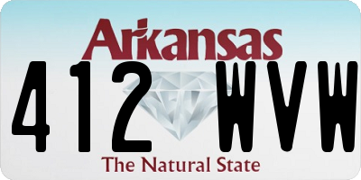 AR license plate 412WVW