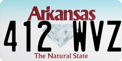 AR license plate 412WVZ