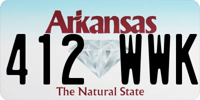 AR license plate 412WWK