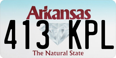 AR license plate 413KPL