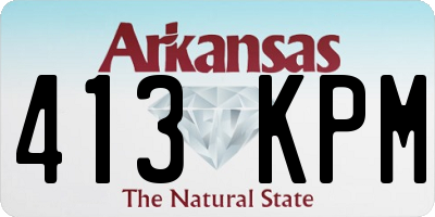 AR license plate 413KPM