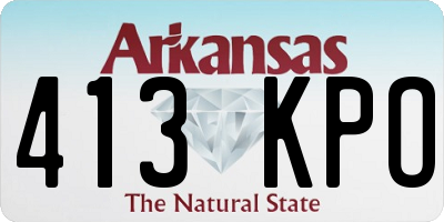 AR license plate 413KPO