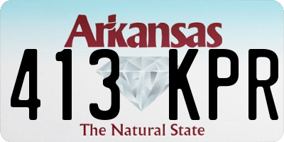 AR license plate 413KPR