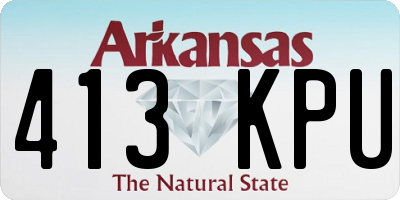 AR license plate 413KPU