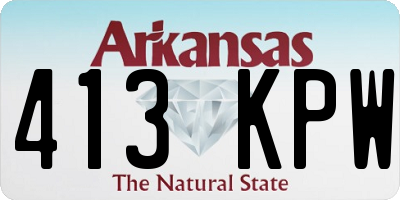 AR license plate 413KPW