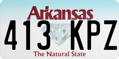 AR license plate 413KPZ
