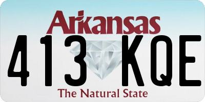 AR license plate 413KQE