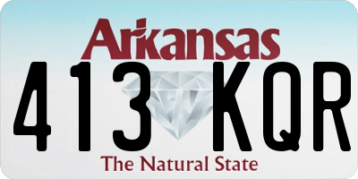 AR license plate 413KQR
