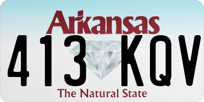 AR license plate 413KQV