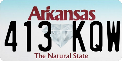 AR license plate 413KQW