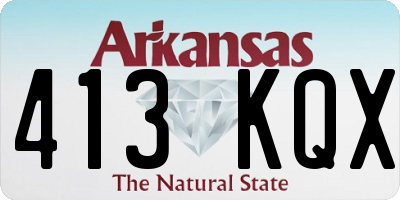 AR license plate 413KQX