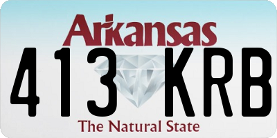 AR license plate 413KRB