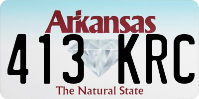 AR license plate 413KRC