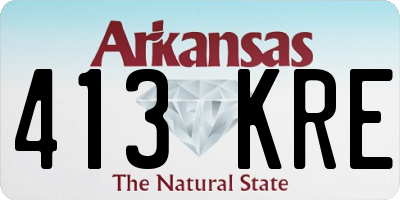 AR license plate 413KRE