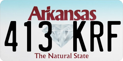 AR license plate 413KRF