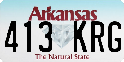 AR license plate 413KRG