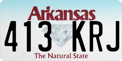 AR license plate 413KRJ