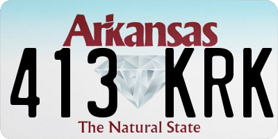 AR license plate 413KRK