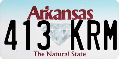 AR license plate 413KRM