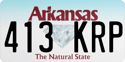 AR license plate 413KRP