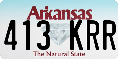 AR license plate 413KRR