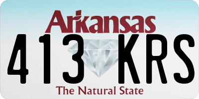 AR license plate 413KRS