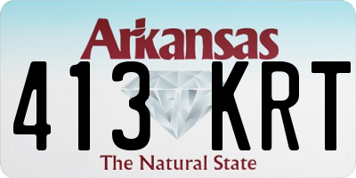 AR license plate 413KRT