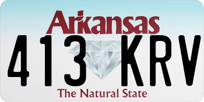 AR license plate 413KRV