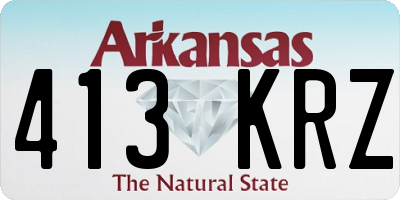 AR license plate 413KRZ
