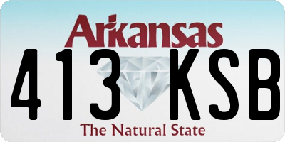 AR license plate 413KSB