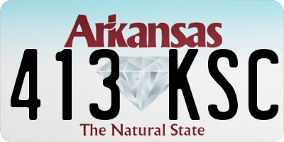 AR license plate 413KSC