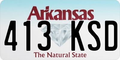 AR license plate 413KSD