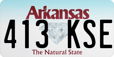 AR license plate 413KSE