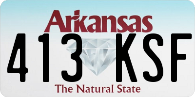 AR license plate 413KSF