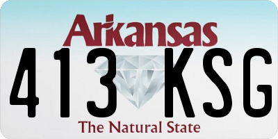 AR license plate 413KSG