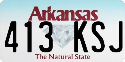AR license plate 413KSJ
