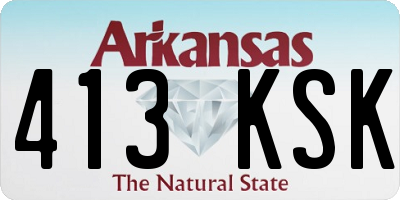 AR license plate 413KSK