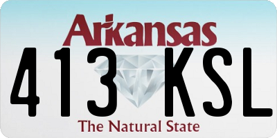 AR license plate 413KSL