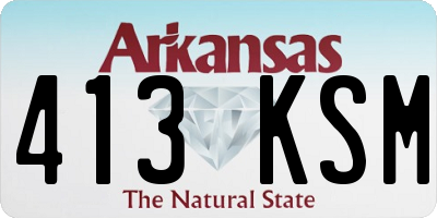 AR license plate 413KSM