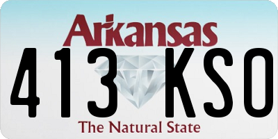 AR license plate 413KSO