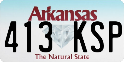 AR license plate 413KSP