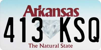 AR license plate 413KSQ