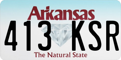 AR license plate 413KSR