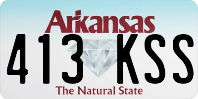 AR license plate 413KSS